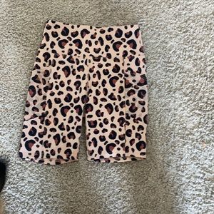Cheetah print biker shorts by ELLIE ACTIVE